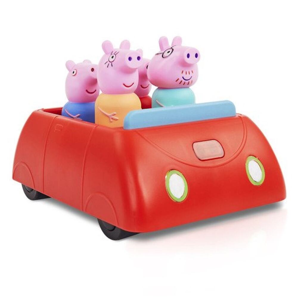 USED Peppa Pigs Clever Car Pre-School Toy Interactive Lights Sounds Figures